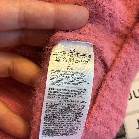 Old Navy Mock-Neck Eyelash Sweater for Women Rose Gold Color Size 3X - Picture 13 of 13